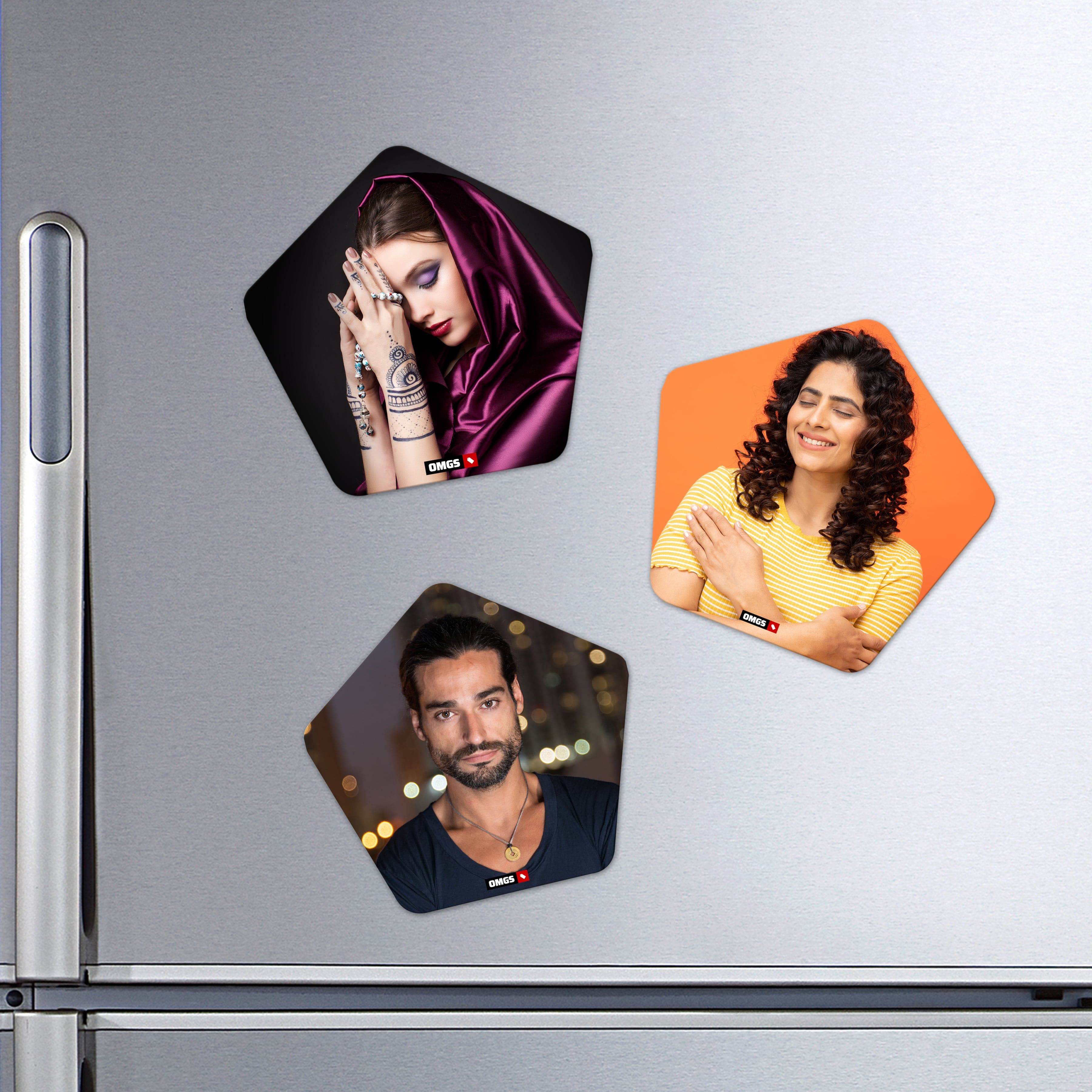 OMGs Penta Shape Acrylic Fridge Magnet - Image 1