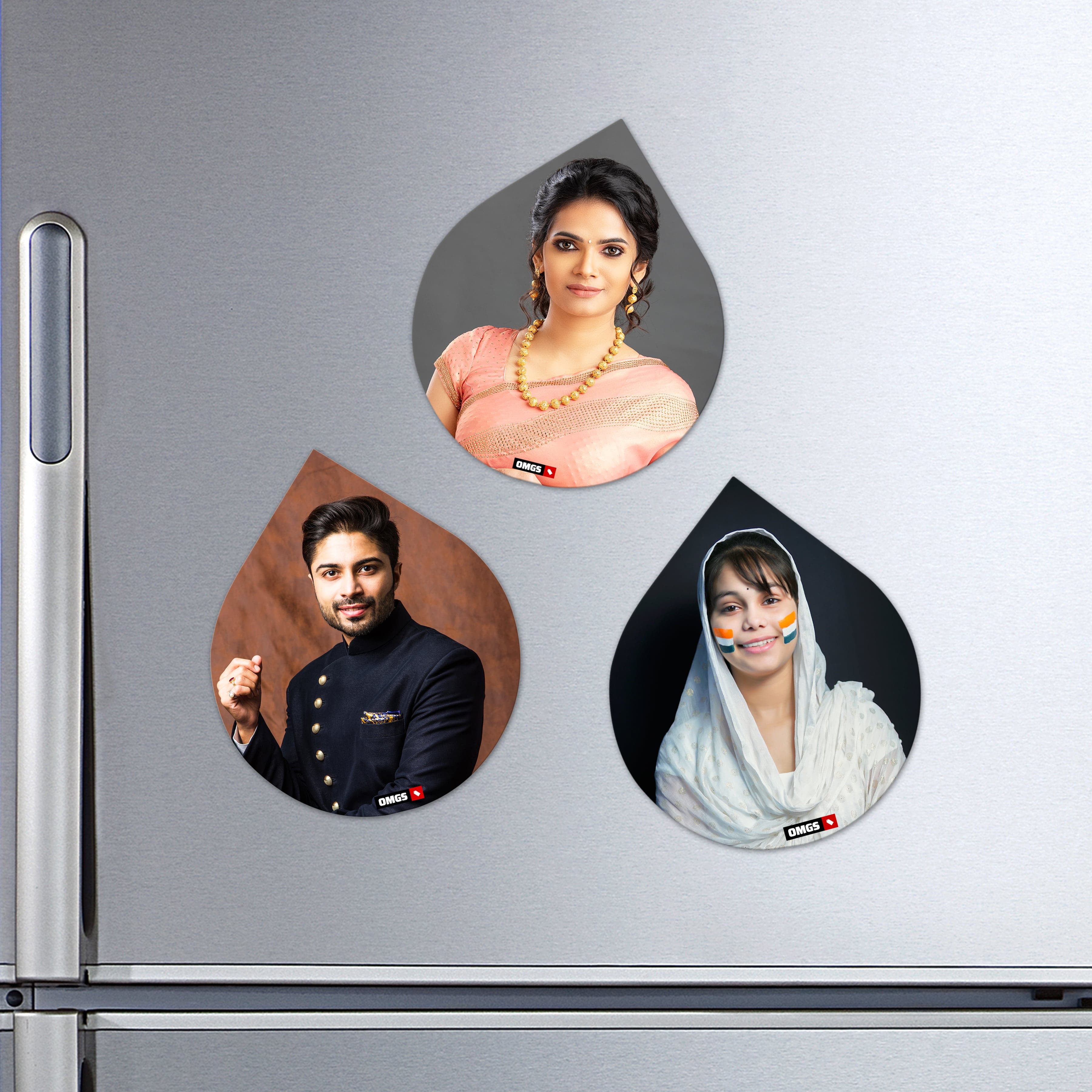 OMGs Acrylic Fridge Magnets Drop Shape - Image 1