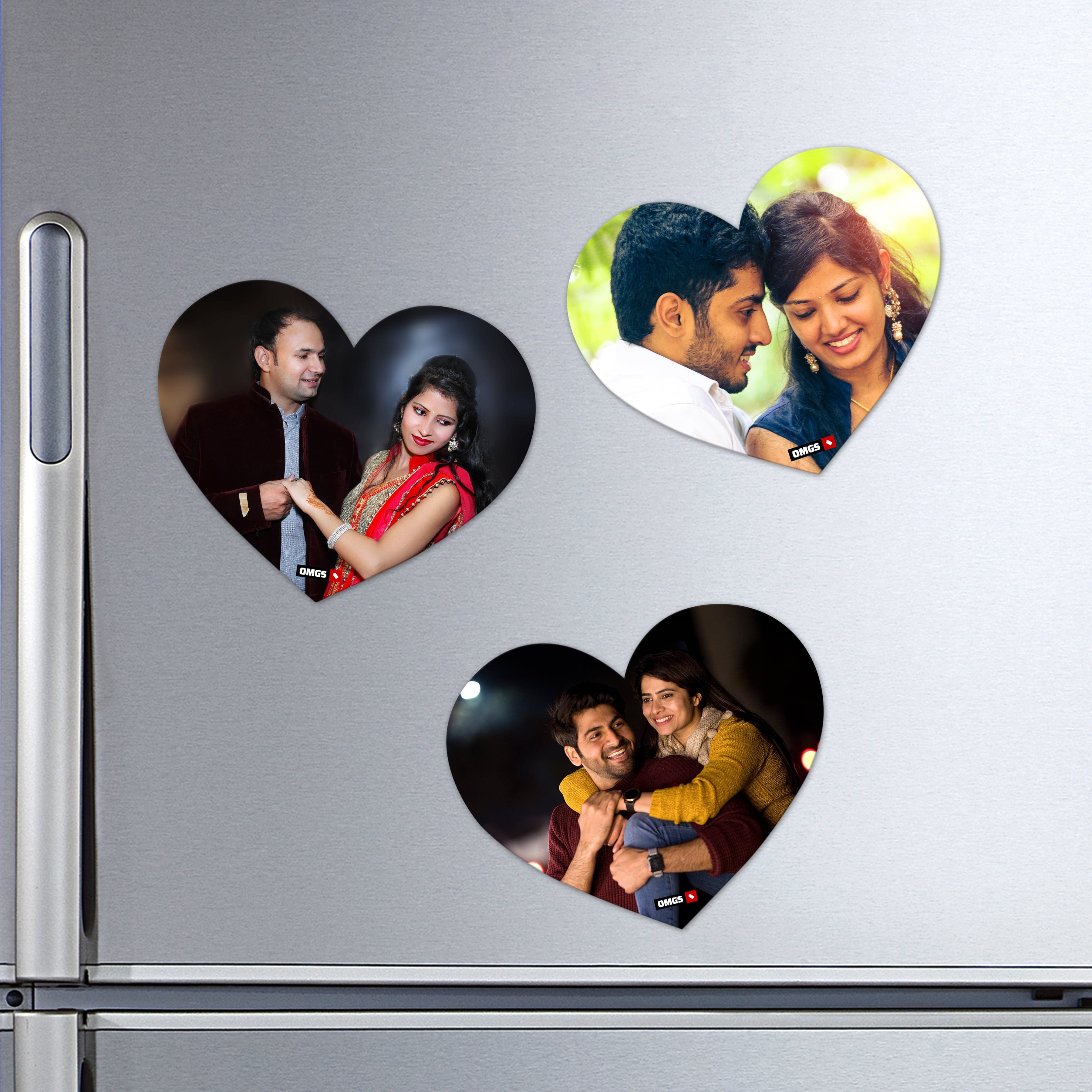 OMGs Heart Shape Acrylic Fridge Magnet - Image 1