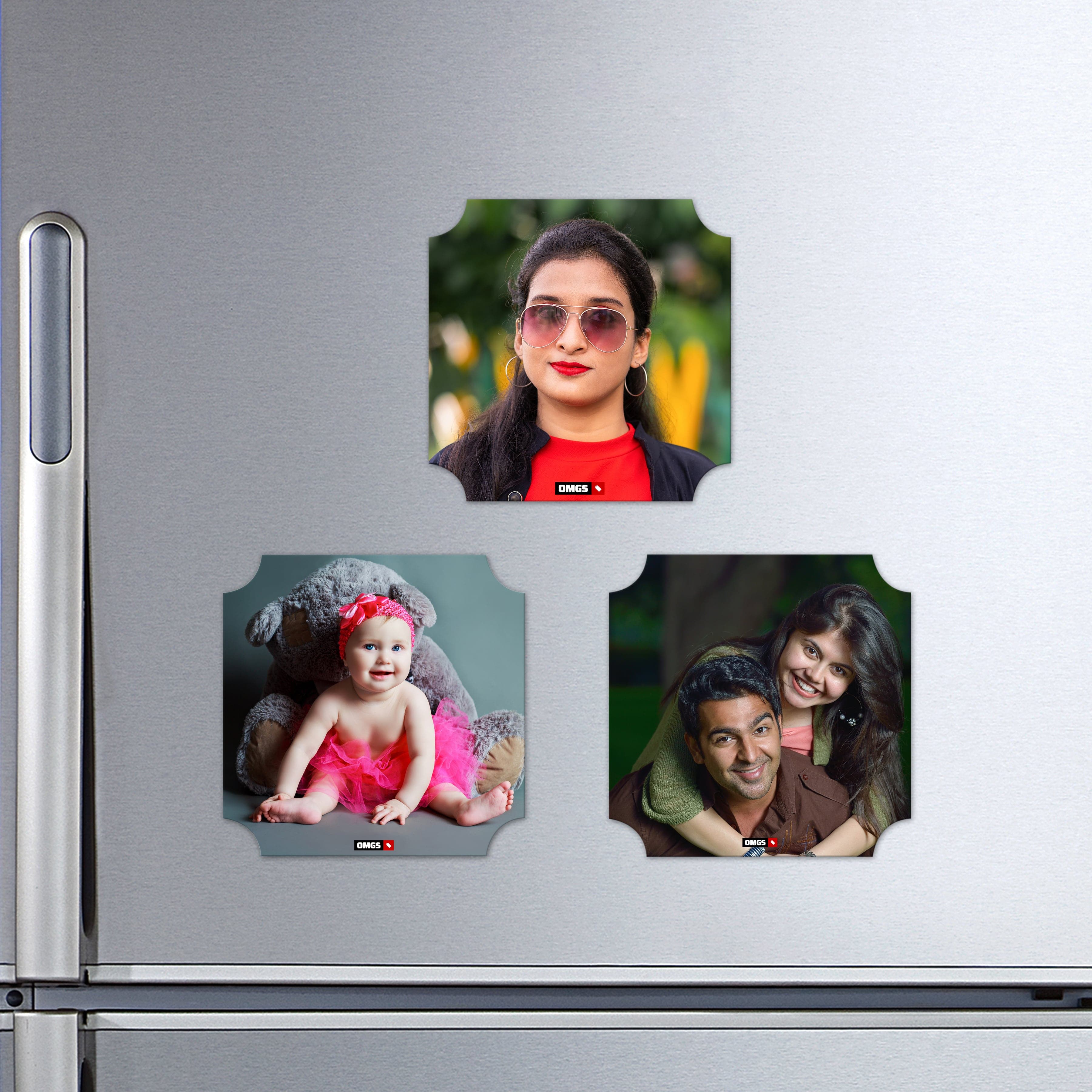 OMGs Depth Corners Shape Acrylic Fridge Magnet - Image 1
