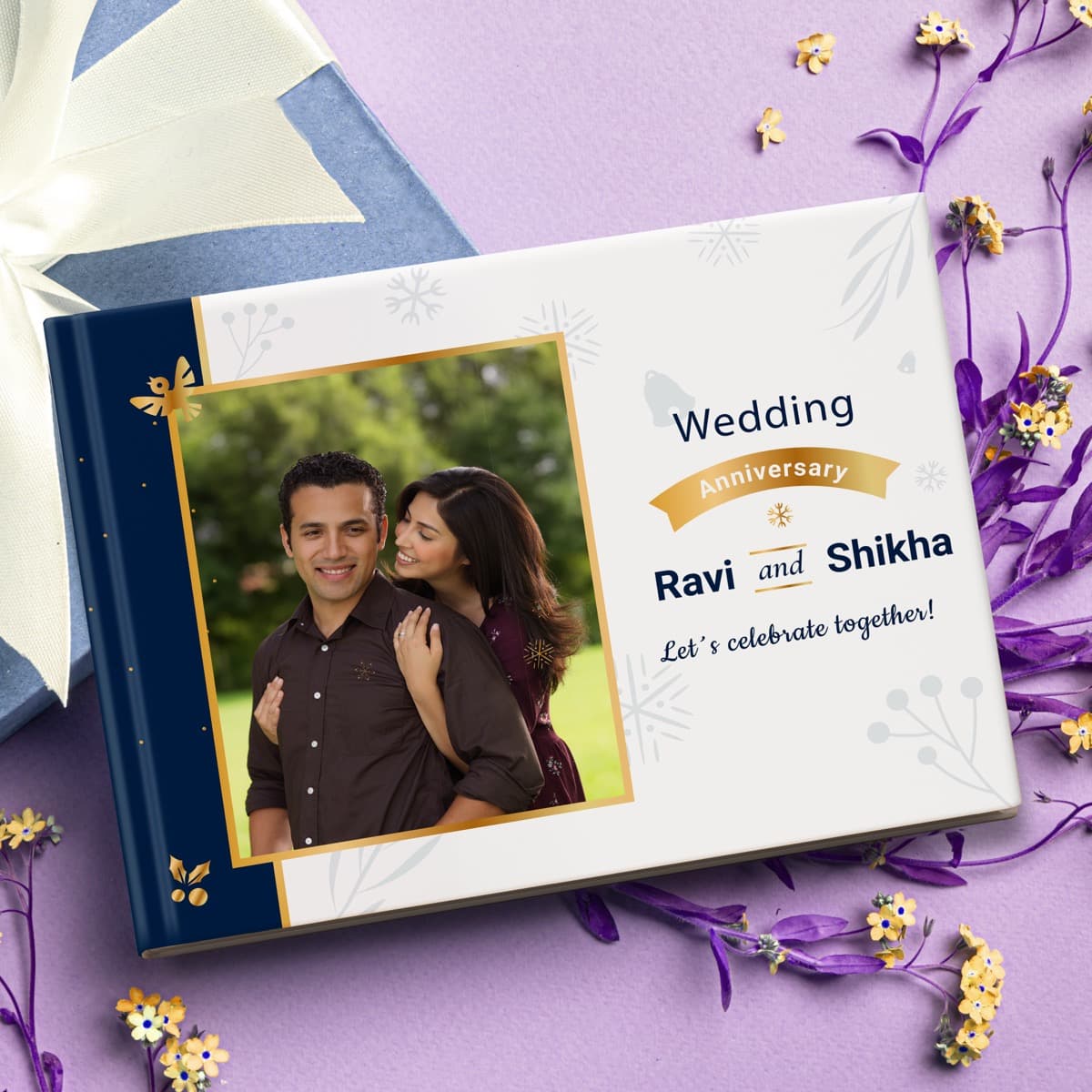 "He & She" Anniversary Photo Album - Image 1