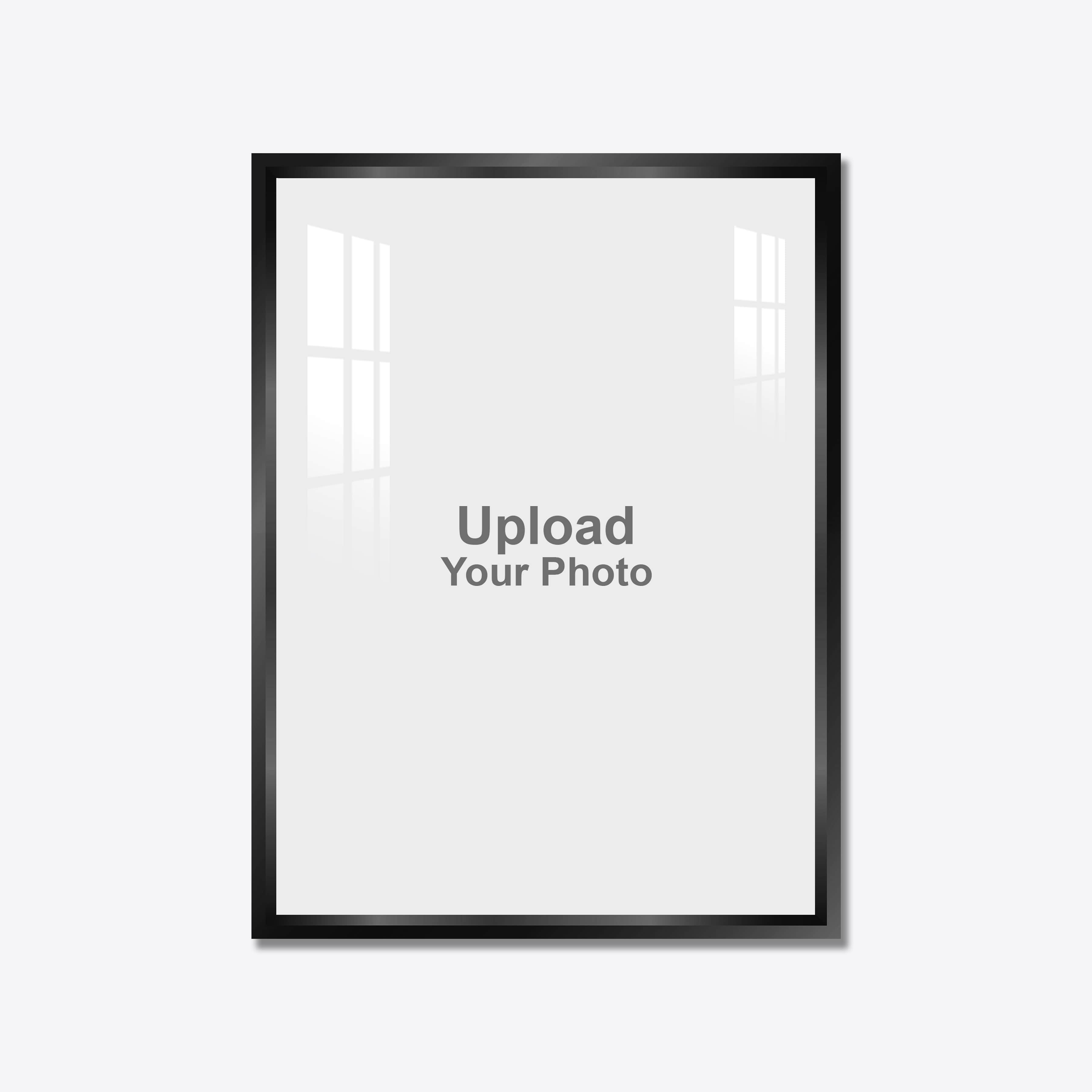 Acrylic Photo Aluminum Frame Dual Border Portrait - Image 1
