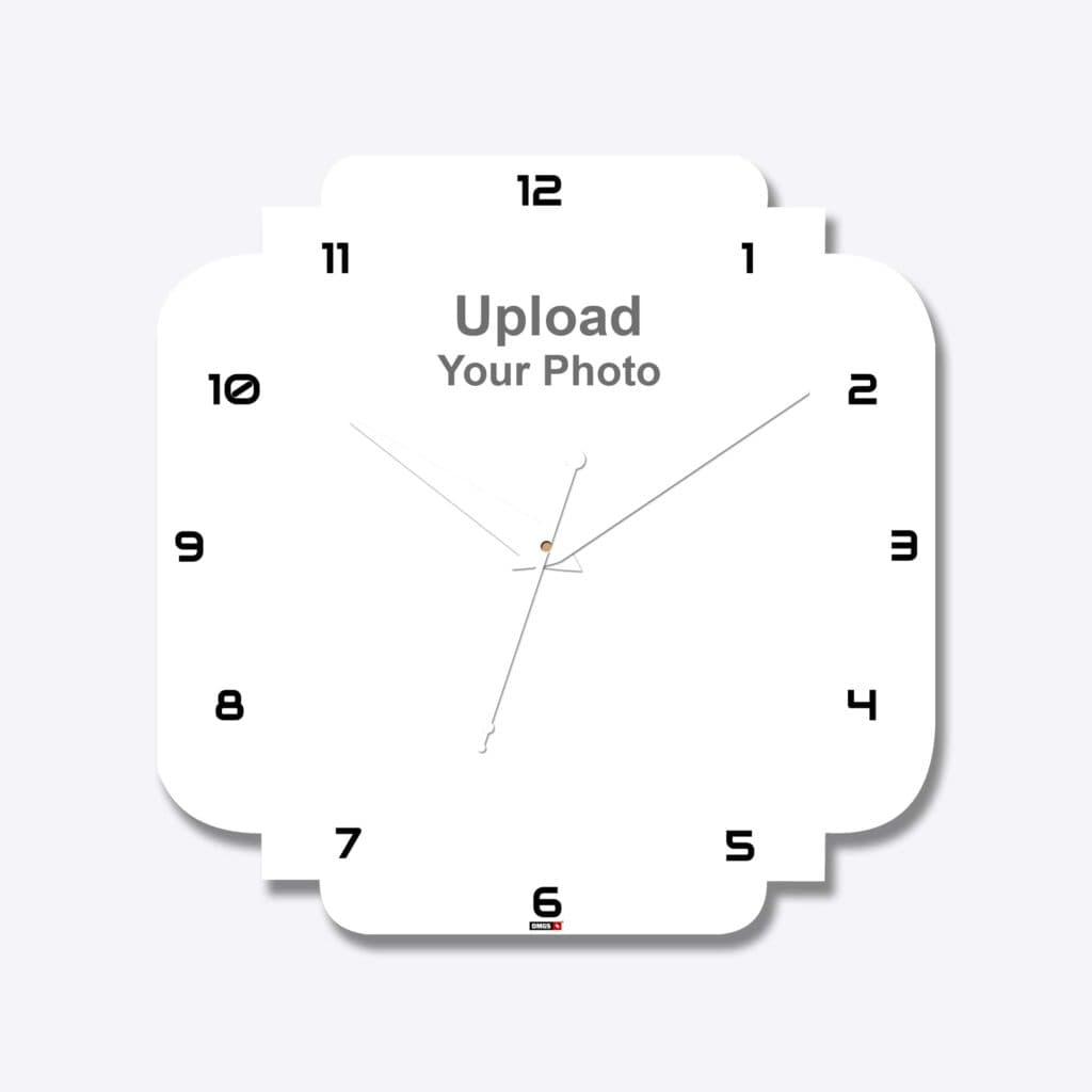 Symmetrical Shape Acrylic Wall Clock - Image 1